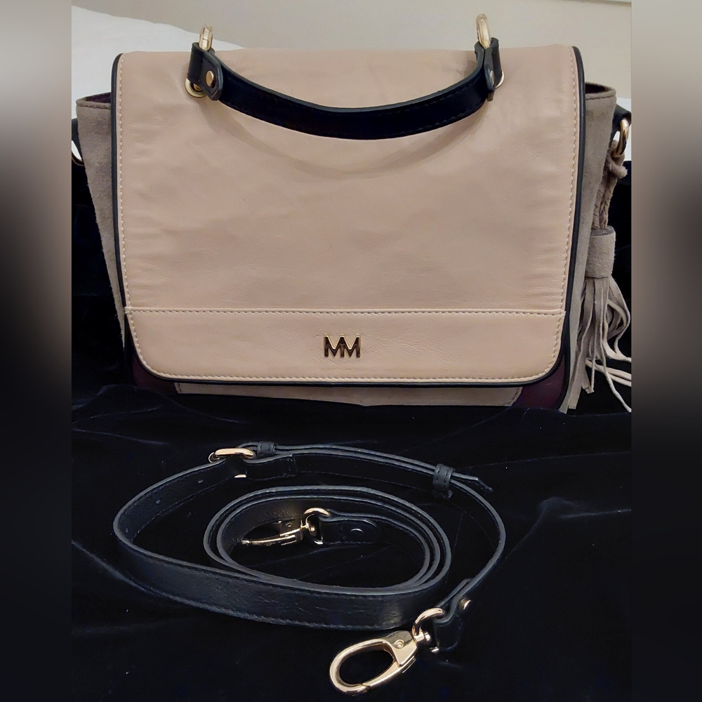 Handbag- colorblock leather